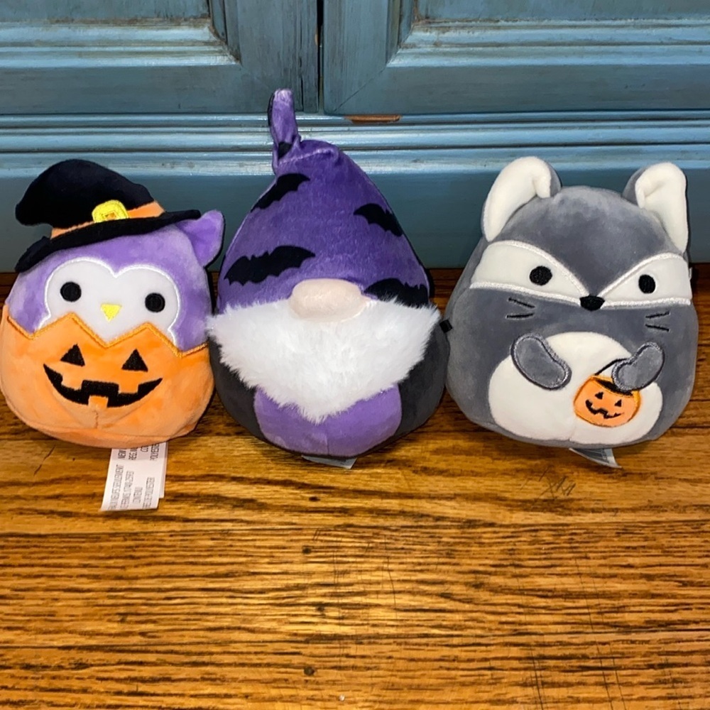 Squishmallow set of 3 Halloween nwot